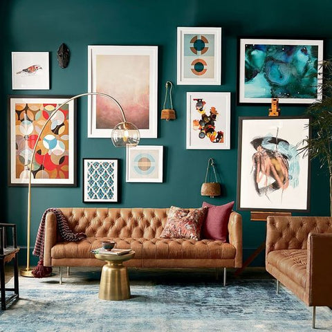 West Elm Gallery Wall Inspiration Common Color Palette