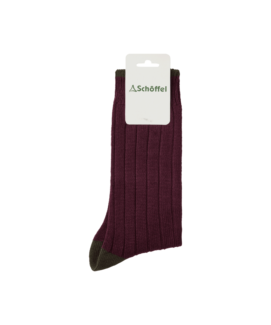 schoffel mens hilton sock red cutout front 01