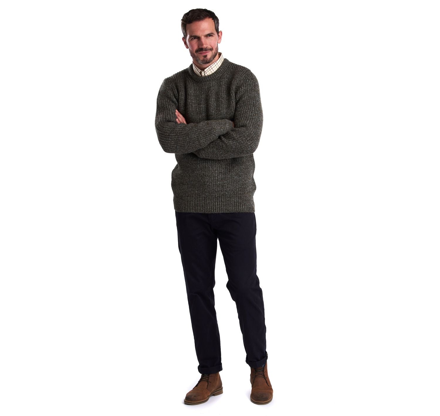 barbour new tyne crew neck sweater