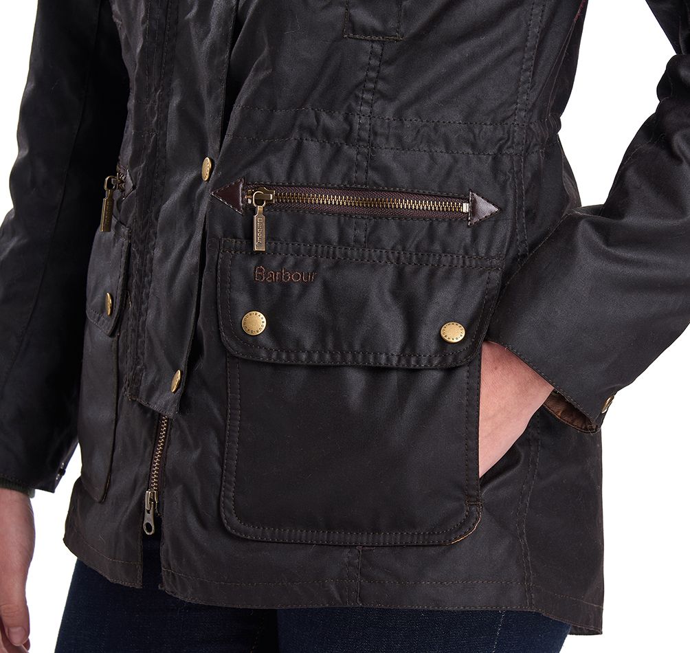 barbour kelsall waxed hooded jacket