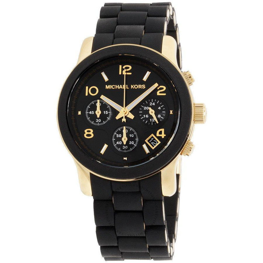 michael kors black watches for ladies