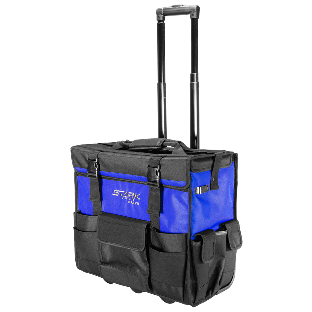 XtremepowerUS Rolling Tool Bag 18 With Wheels Portable Storage