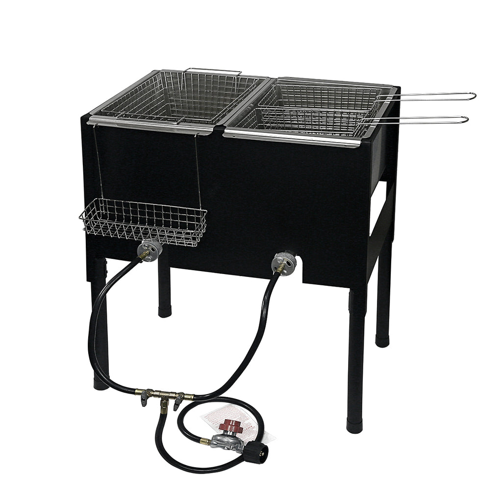 52 Quart Outdoor Turkey Fryer KIT Deep Steamer Food Boiler Pot Stand B –  XtremepowerUS