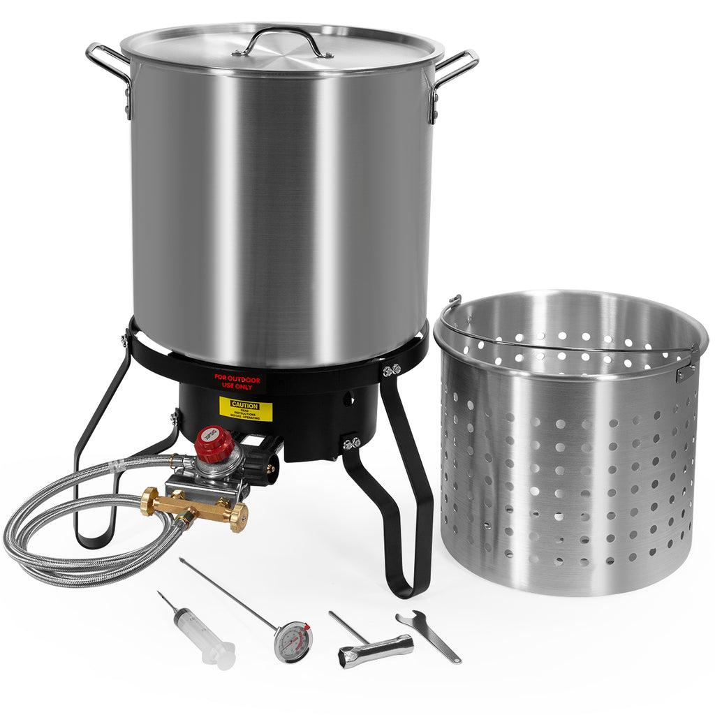 Wholesale YUTAI 304 stainless steel stock pot with steamer basket 5QT  Manufacturer and Factory