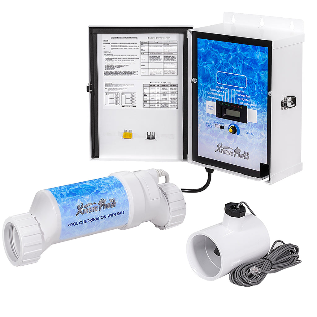 XtremepowerUS Salt Water Generator System Chlorine Swimming Pool up to  18000 Gallons with Display 