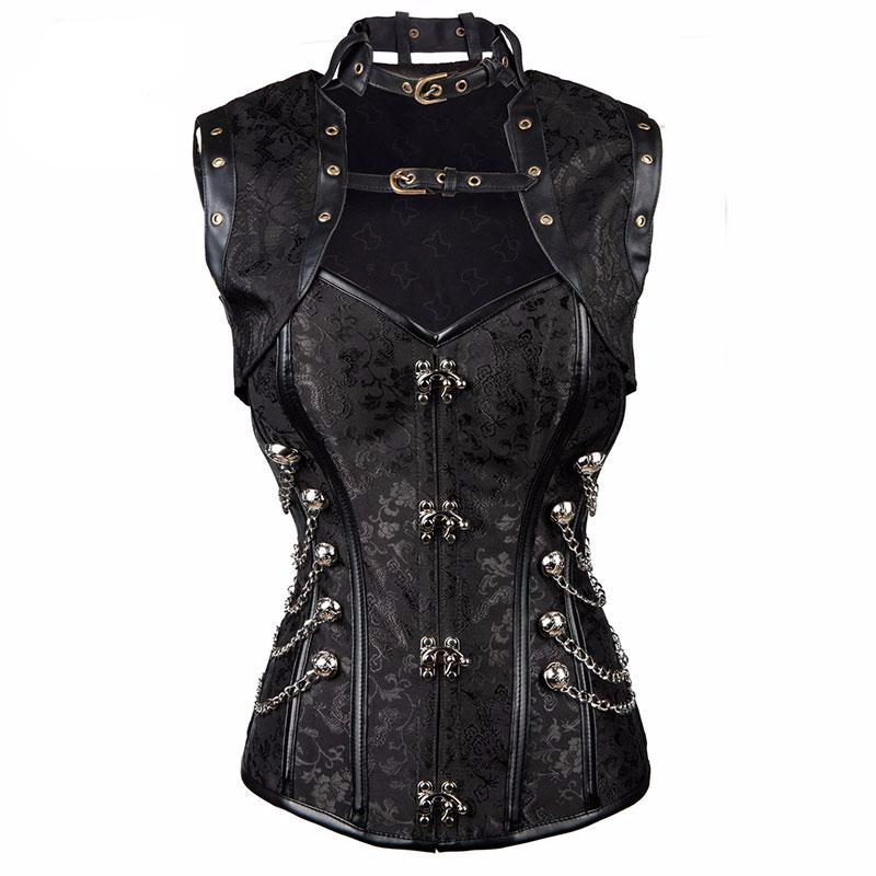 'Brocade of Chains' Corset and Jacket Set – SteampunkOddities