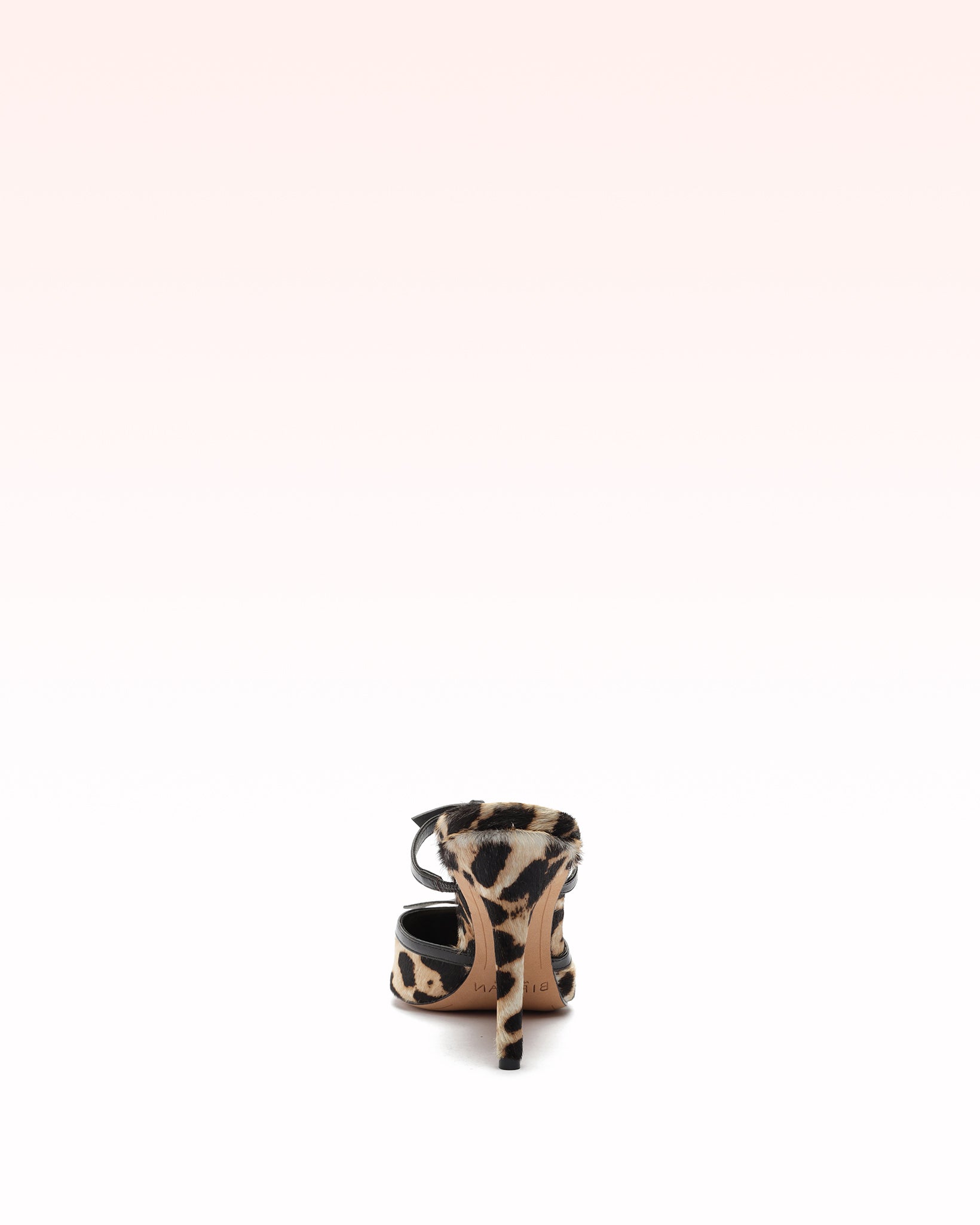 Slim Clarita 85 Leopard-Printed Leather Mule