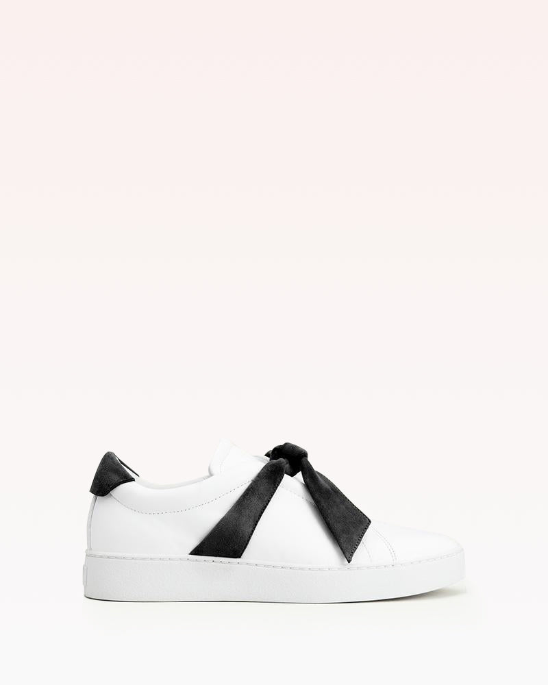white bow sneakers