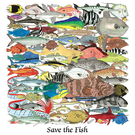 Save the Fish t-shirt environmental wildlife t shirts