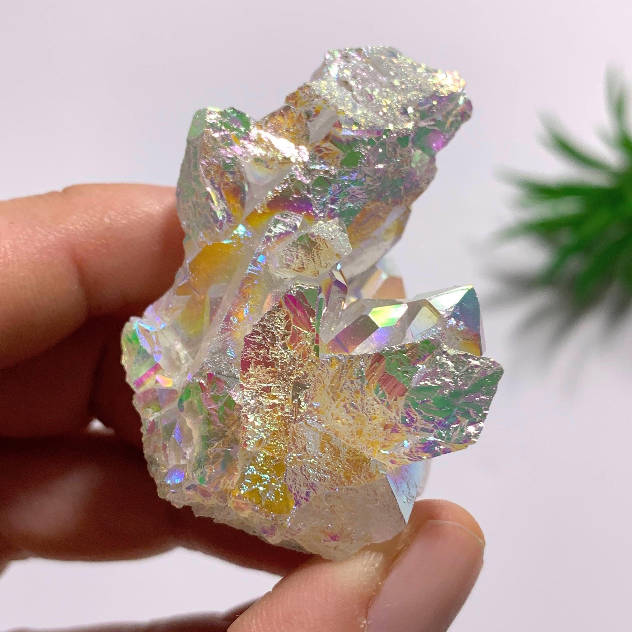 Angel Aura Opal Glow  Quartz  Cluster From Arkansas 4 