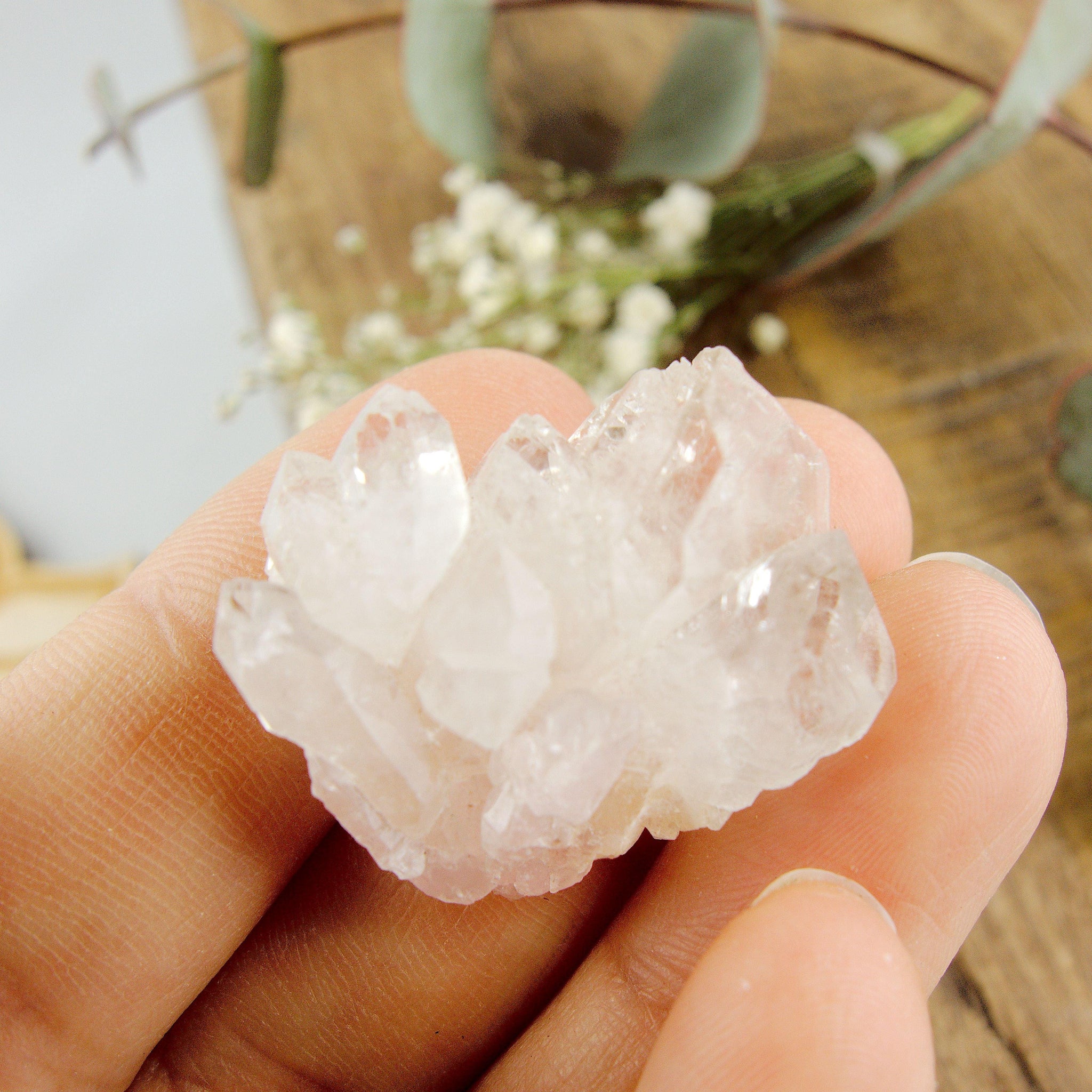 crystalline rose quartz