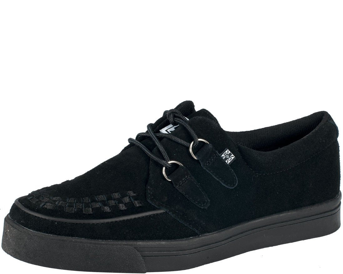 Black Suede Creeper Sneakers – T.U.K 