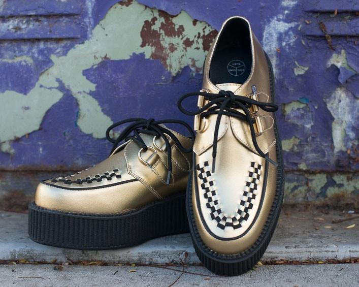 Metallic Gold Creepers – T.U.K 