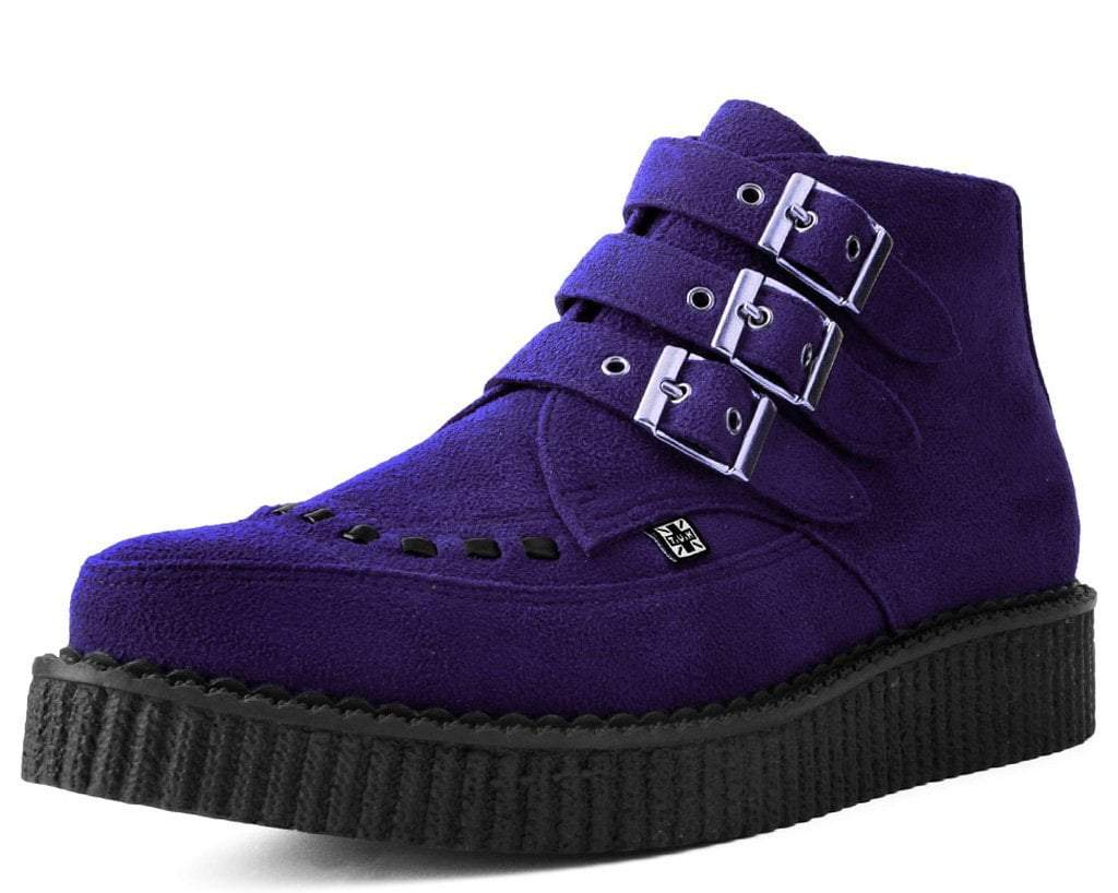 Ultra Violet Vegan 3-Buckle Pointed Creeper Boot – . Footwear Outlet