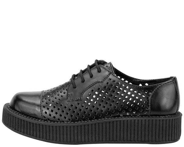 Black Perf Leather Creepers – T.U.K. Footwear Outlet