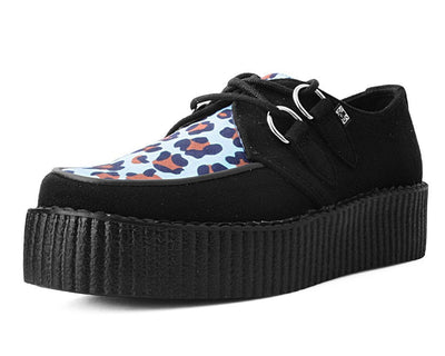 Black Mint Leopard Viva Mondo Creeper T.U.K. Footwear Outlet