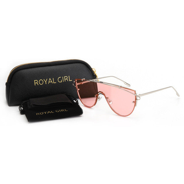 ROYAL GIRL Vintage Women Sunglasses Brand Designer Oversize Glasses ss565