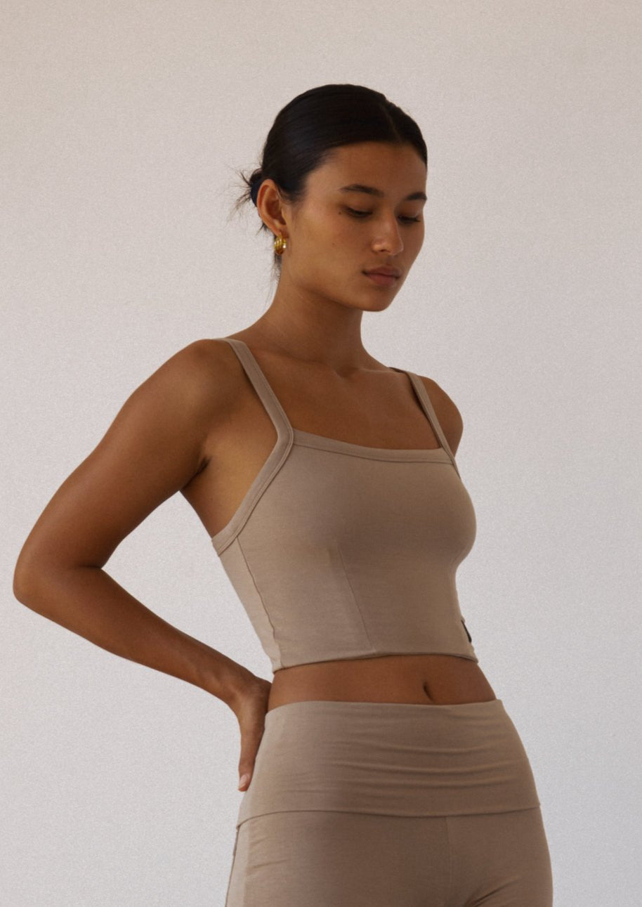 Joy Crop - Taupe