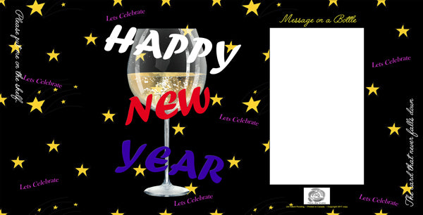 FROM ME BOTTLE CARDS - HAPPY NEW YEAR