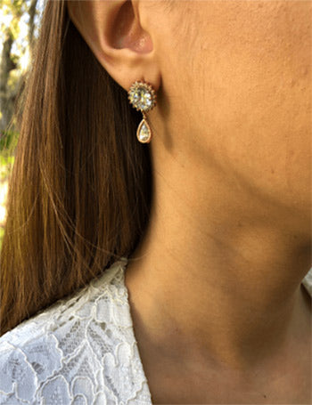 Crystal Peacock Earrings