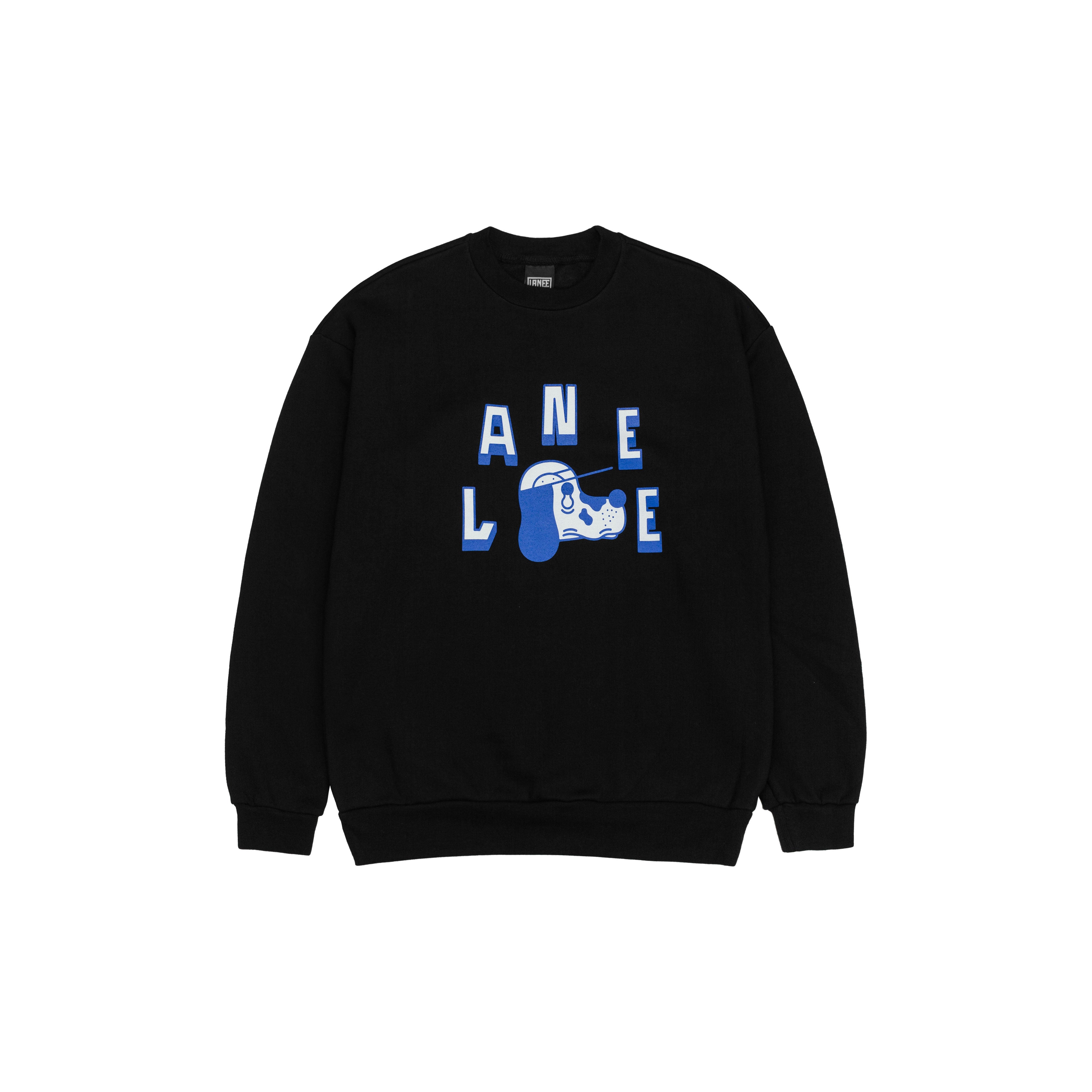Lanee clothing Sweat BLACK DOG CREWNECK Streetwear made in Greece