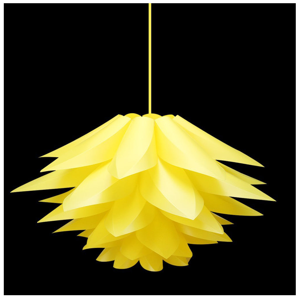 Yellow Lotus Flower hanging lamp shade 