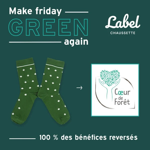 La Chaussette Verte par Label pour le Green Friday