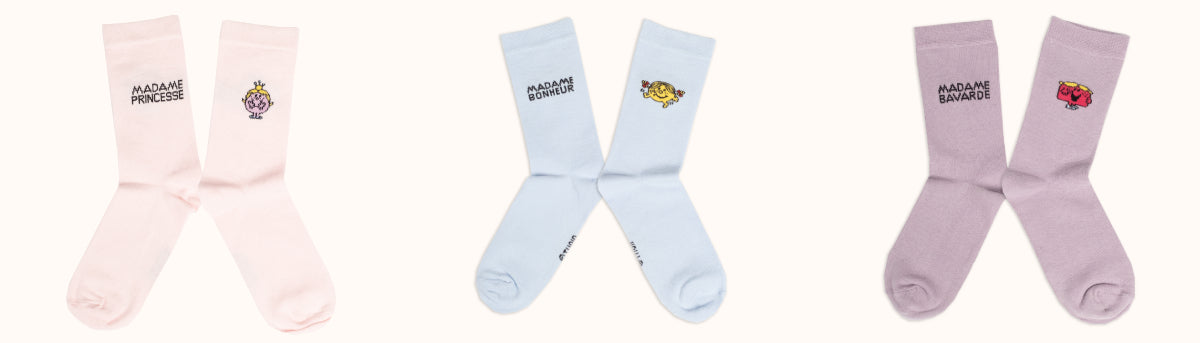 chaussettes madame monsieur - collection madame