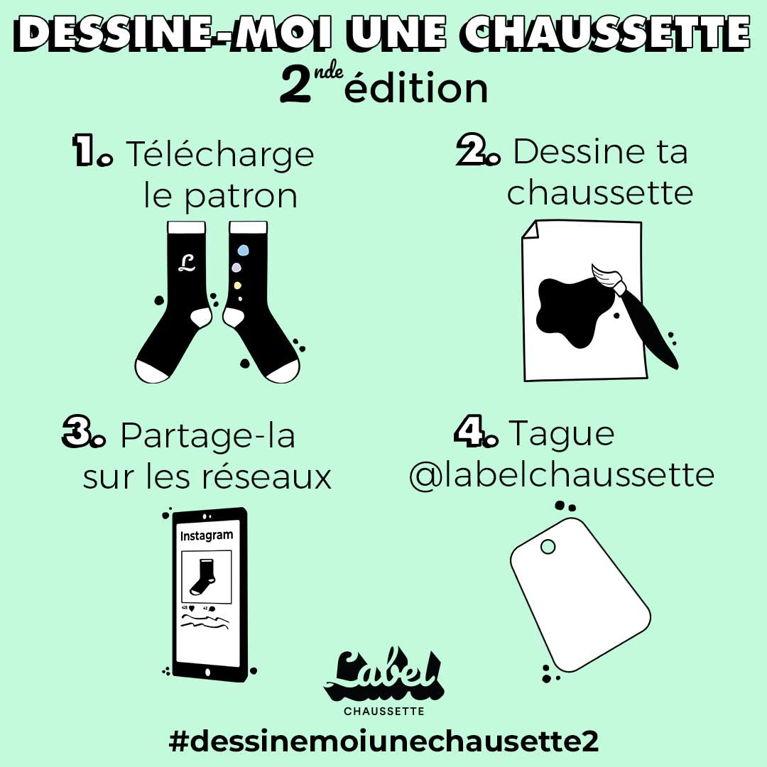 Etapes concours Dessine-moi une chaussette 2