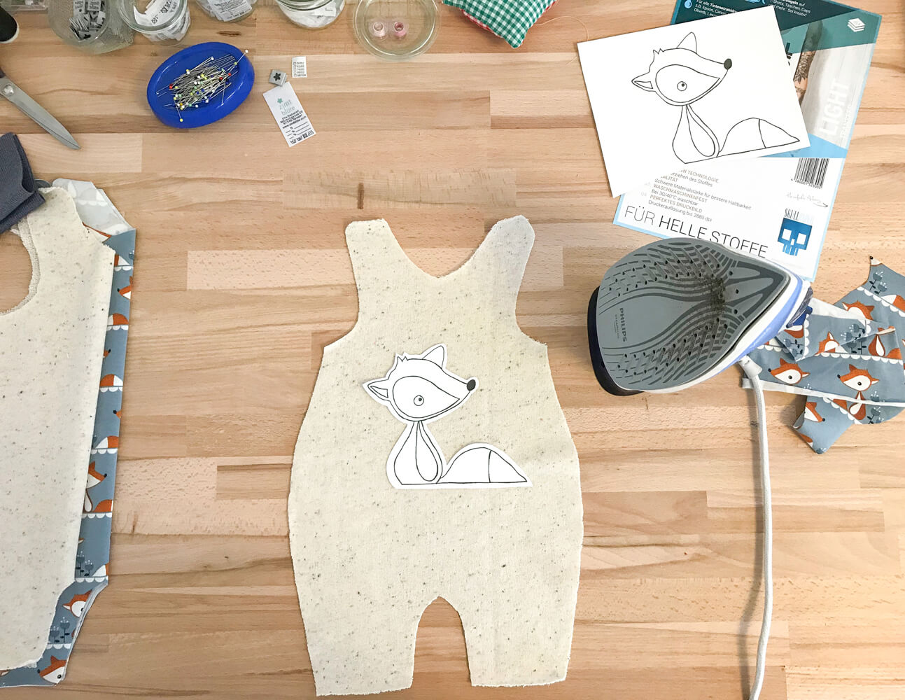 DIY Baby Romper Transfer Sheet Printout