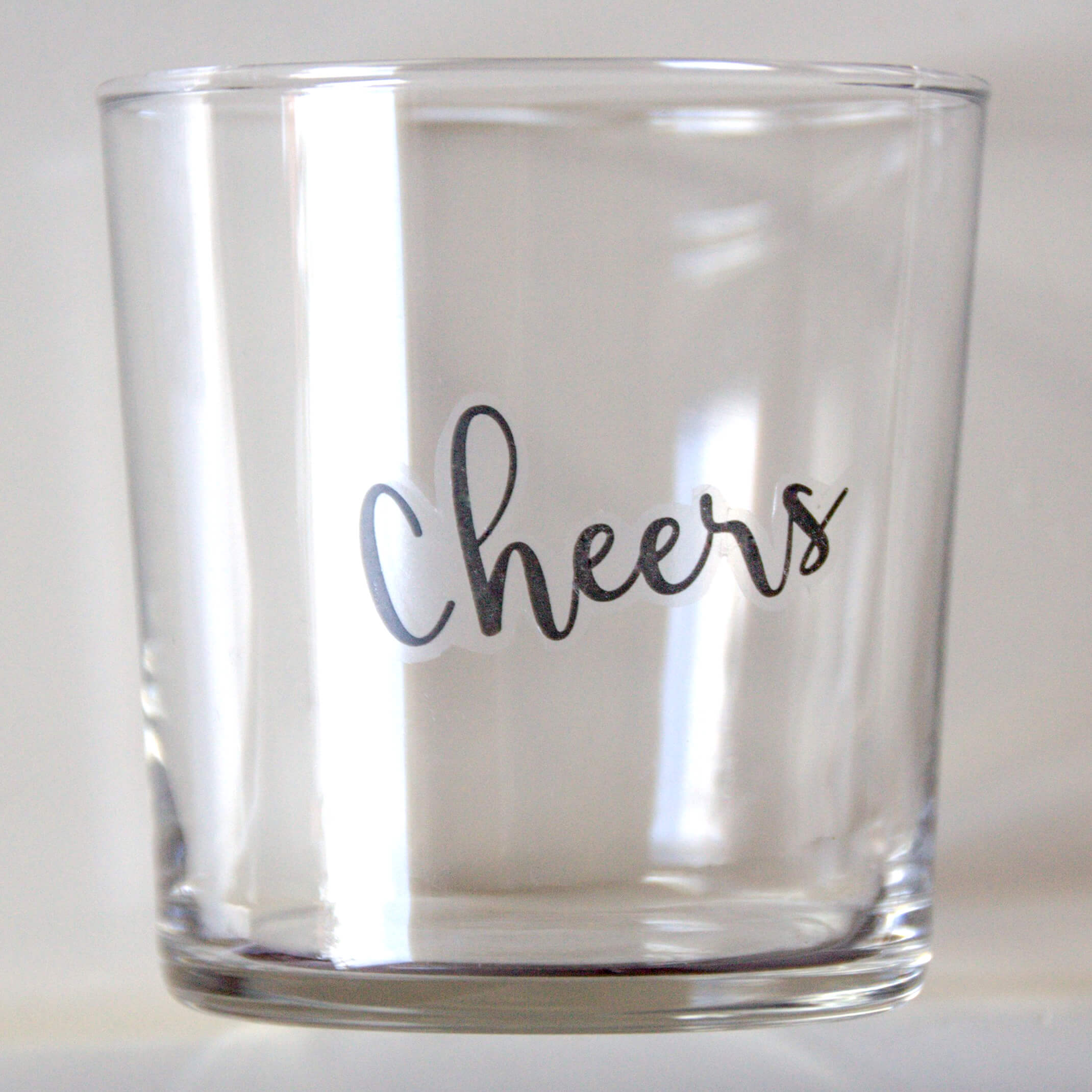 DIY water slide film on glass and porcelain Cheers