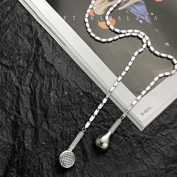 Long Headphone Chain Necklace with Earbud Style - LUXYIN