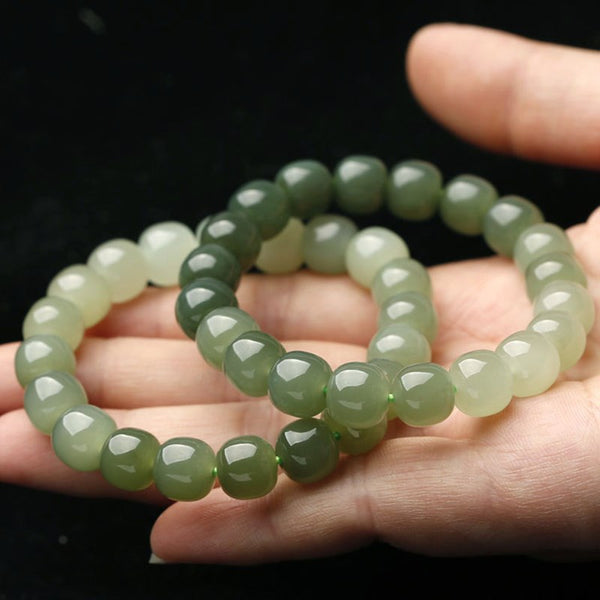 Buy DVISHA Combo of Natural Pre-Energized Green Jade Stone Coin Money  Switch Word and Zibu Symbol Oval Stone Coin and Green Jade Bracelet 8 MM  Beads to Attract Money Cash Flow and