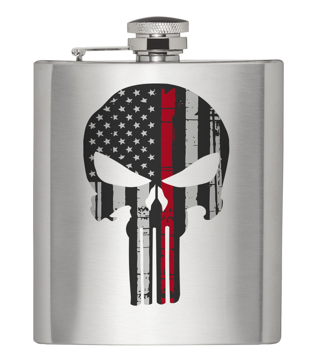 Download Punisher Redline Firefighter Silver Hip Flask Firefighter Decals