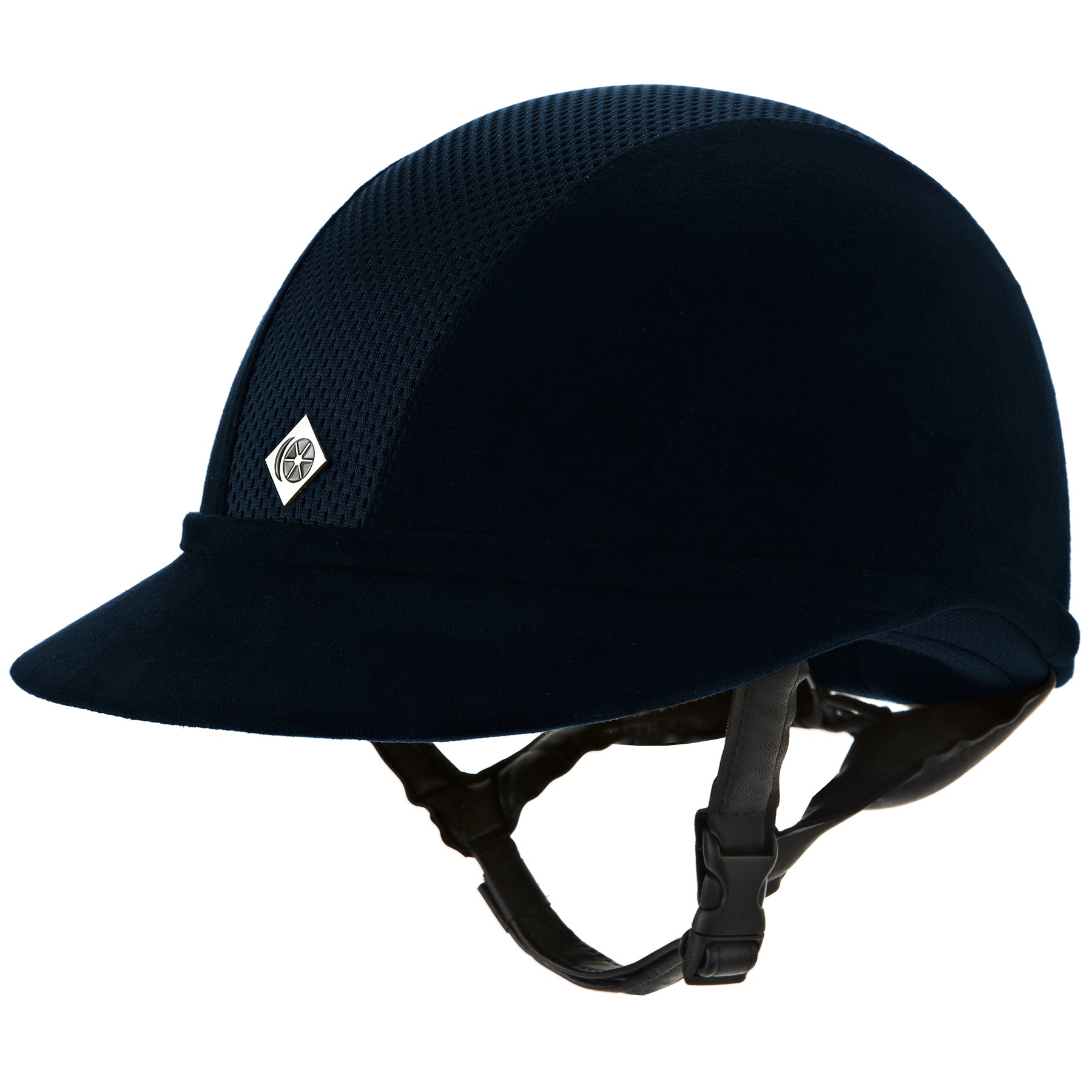 Charles Owen Fian Velvet Riding Hat Navy