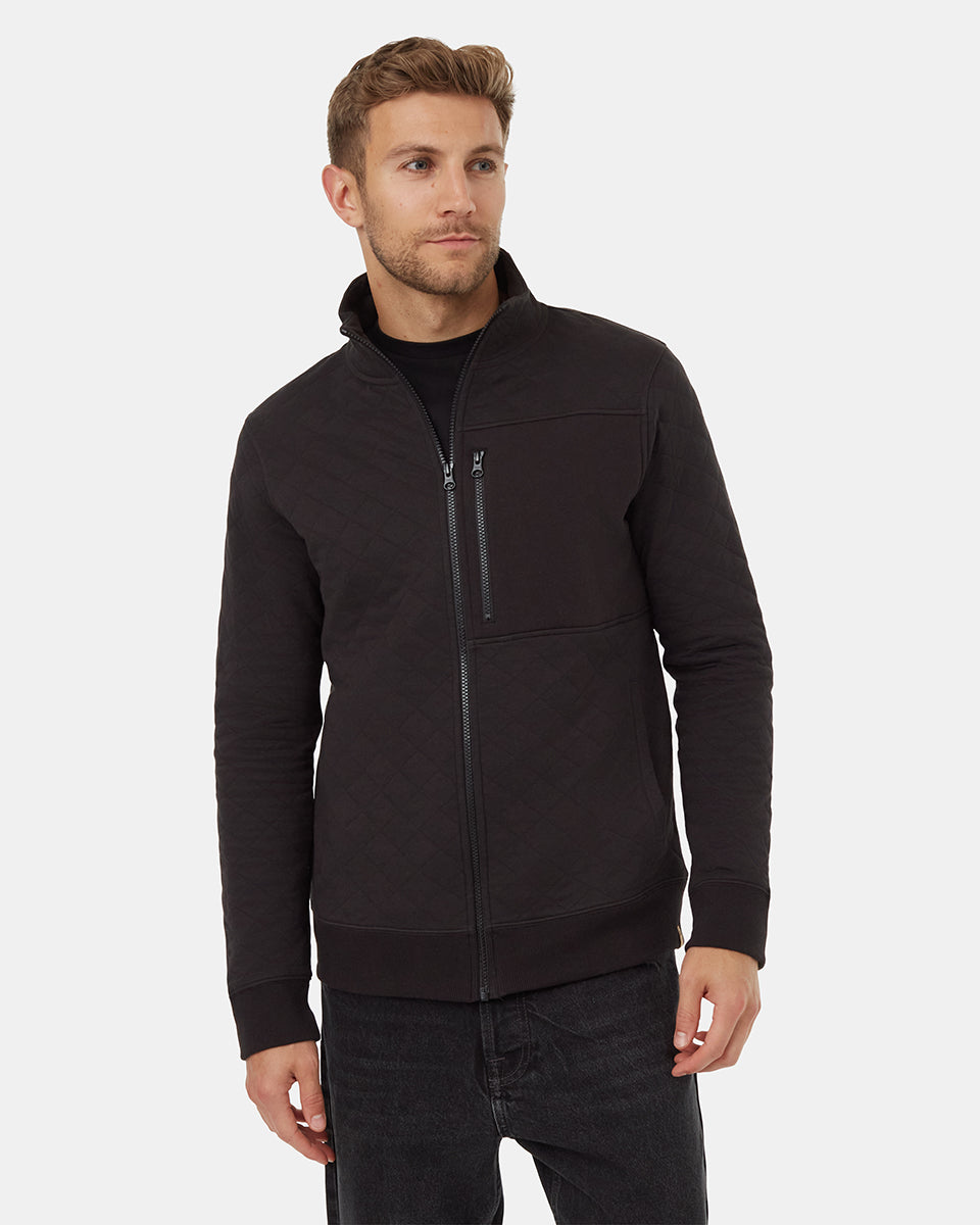 Mens Quilted Full Zip | Recycled Materials
