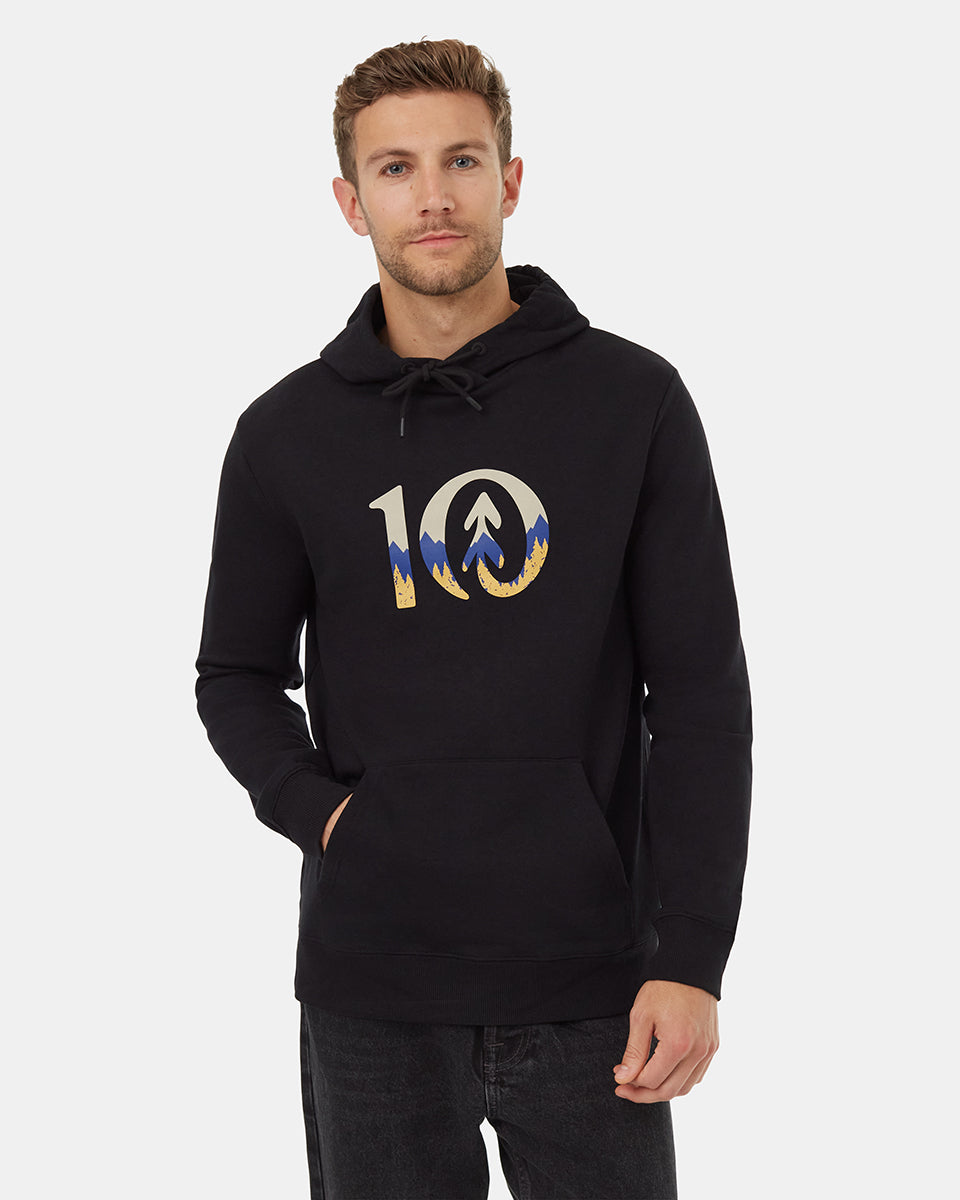 Mens Mountain Logo Hoodie | Recycled Materials