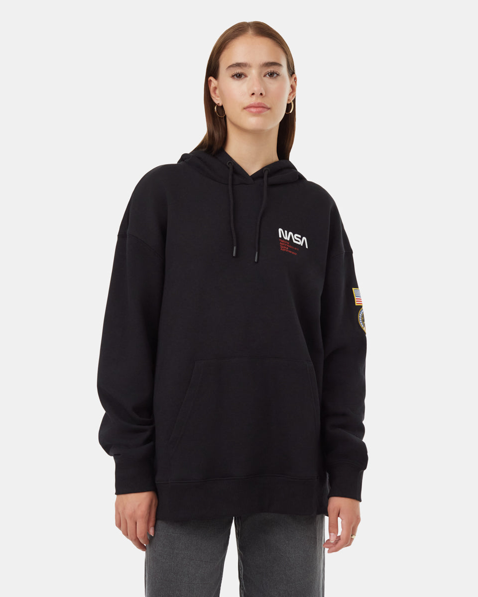 Womens Shuttle Patch Hoodie | Recycled Materials