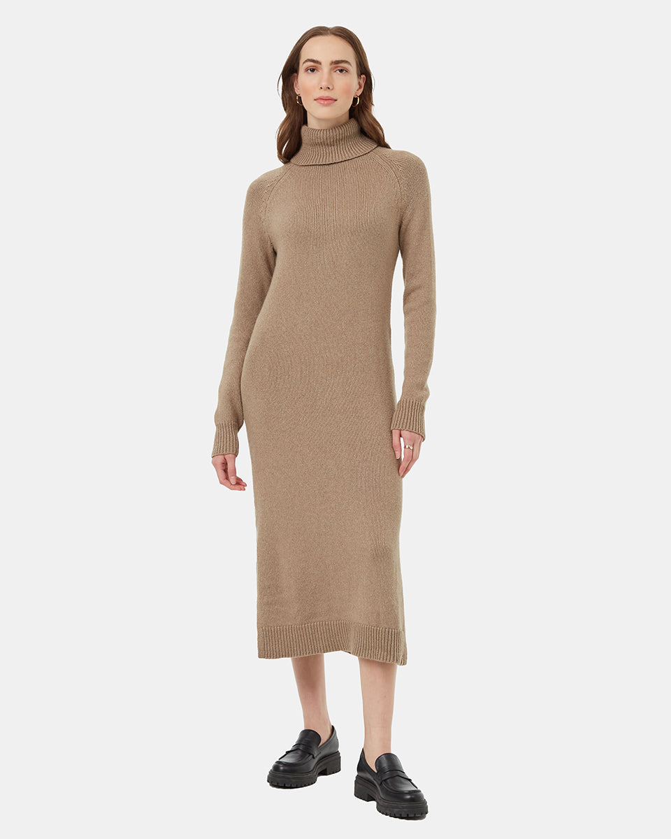 Womens Highline Turtleneck Maxi Dress | Recycled Polyester