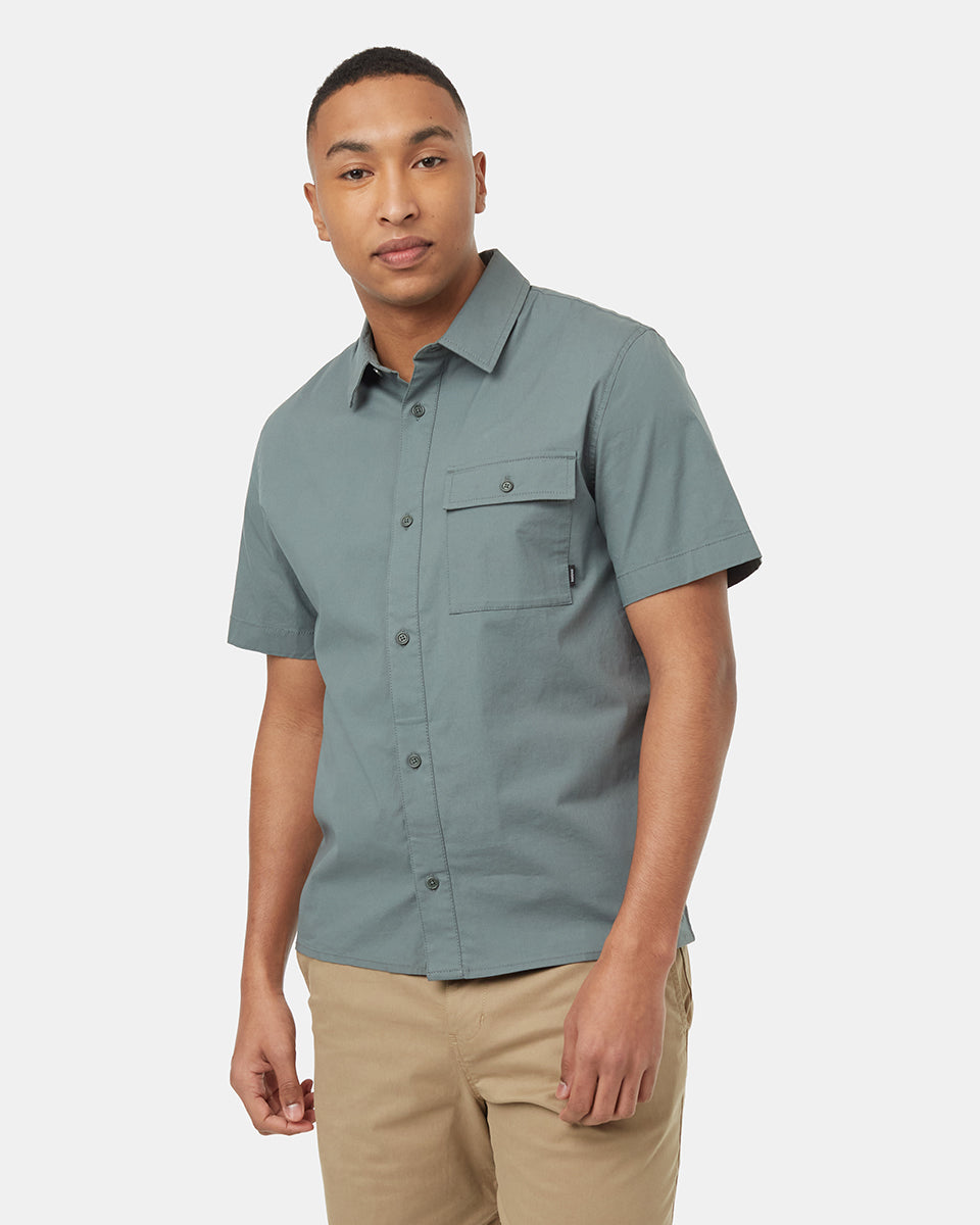 Mens EcoStretch Cotton Shortsleeve Shirt | Recycled Materials