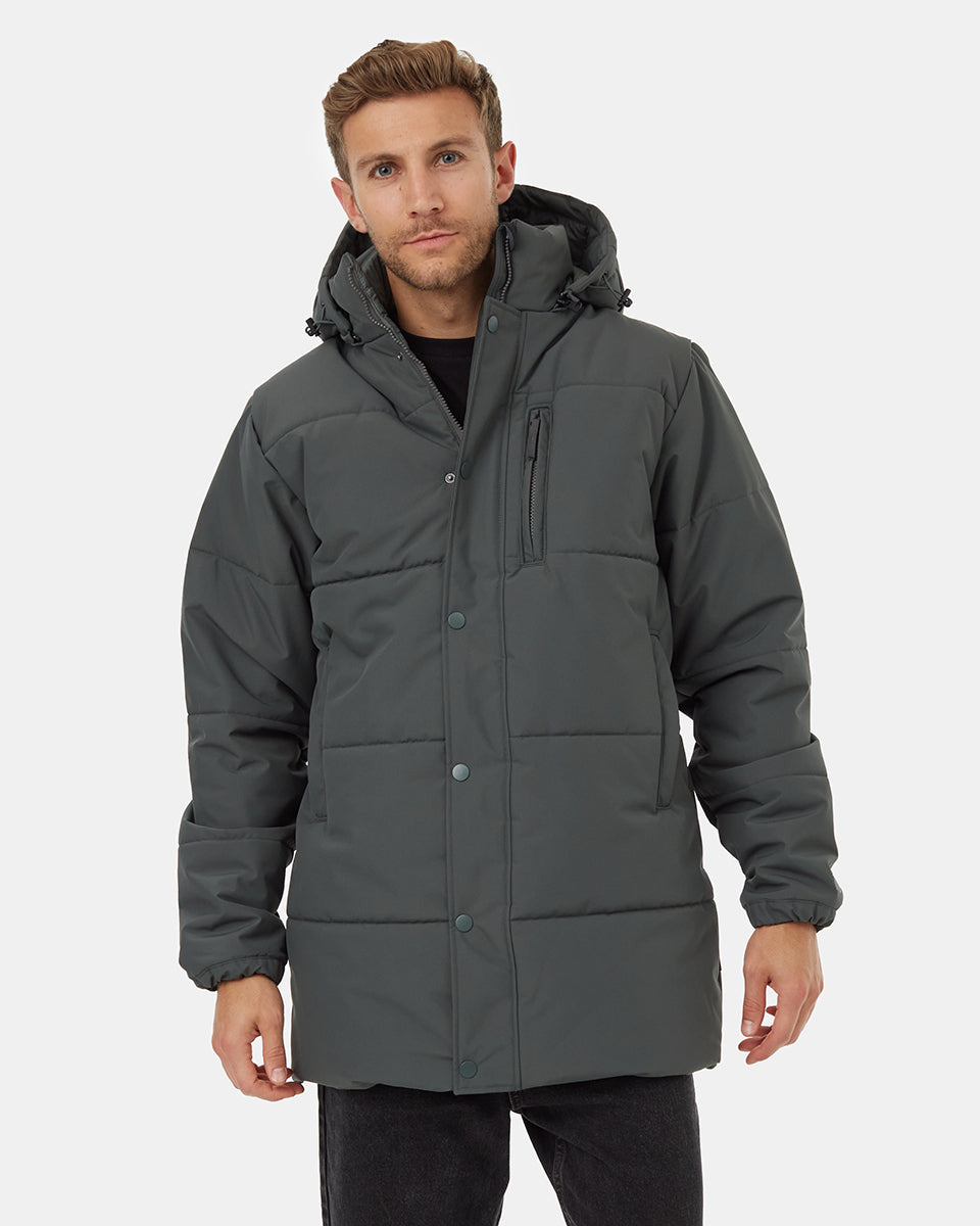 Mens Parka Puffer Jacket | Recycled Polyester