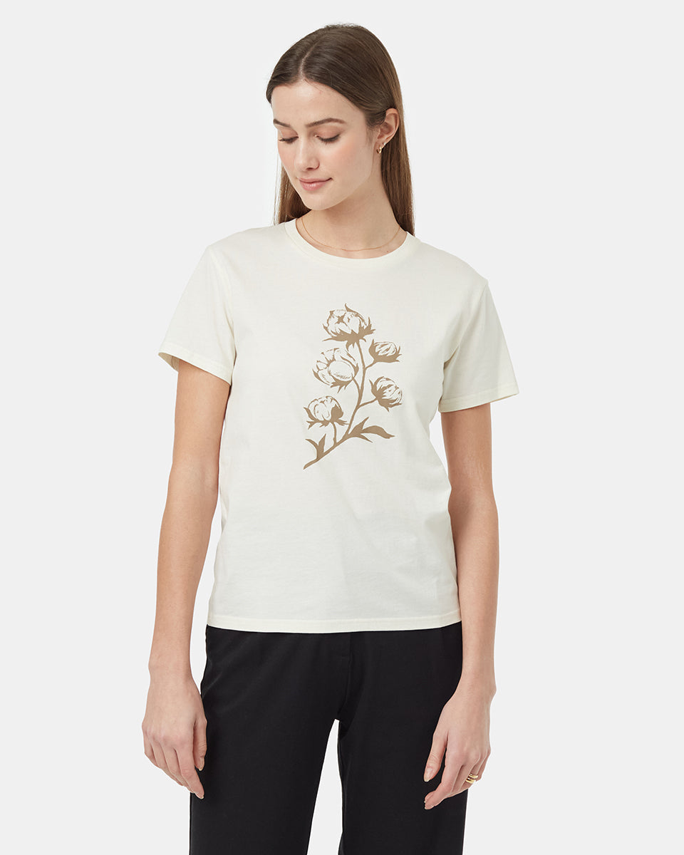 Cotton Botanical T-Shirt | Recycled Materials