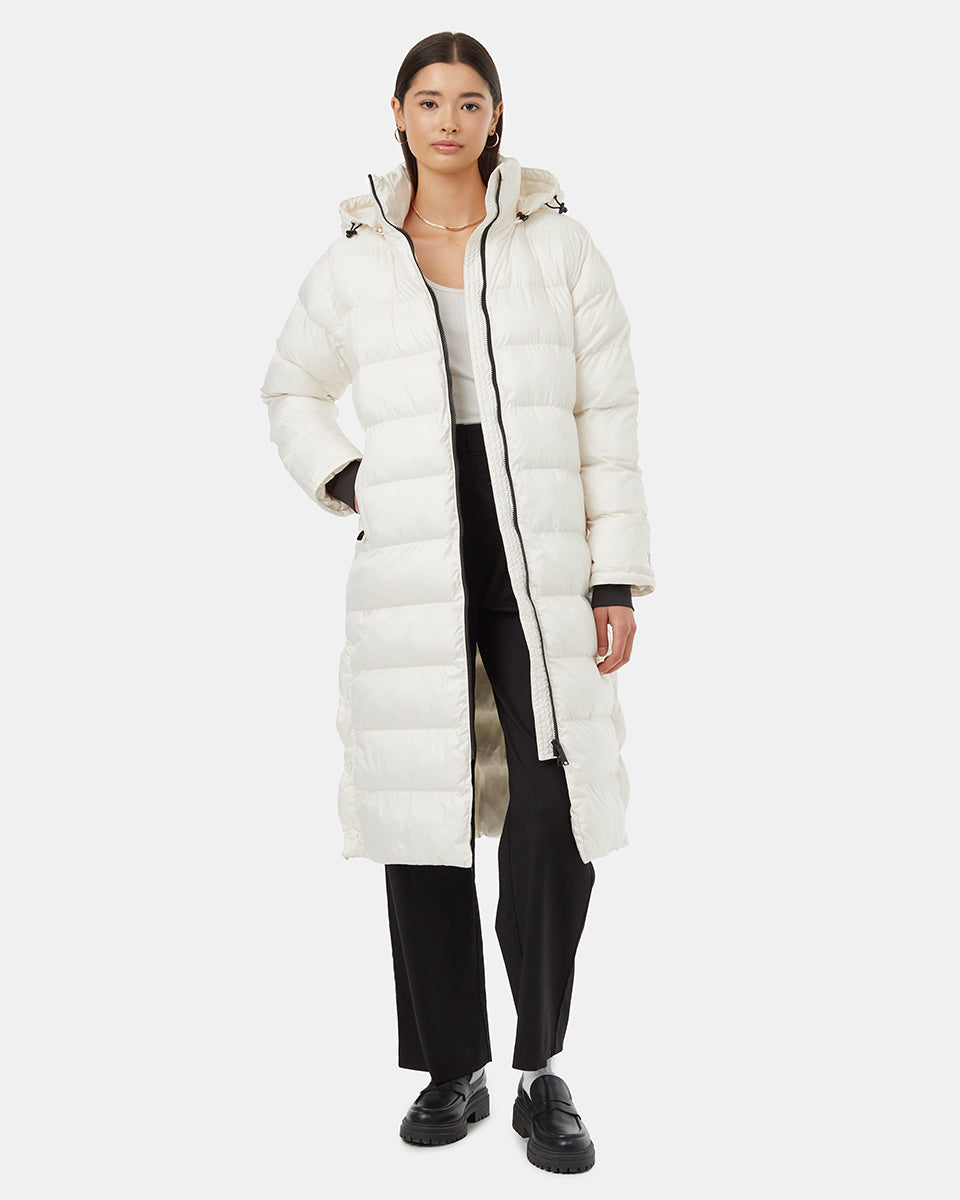 Womens Cloud Shell Long Puffer | Recycled Polyester