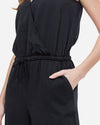 tentree Blakely Short Sleeve Black Knit Jumpsuit L131810 Size Medium