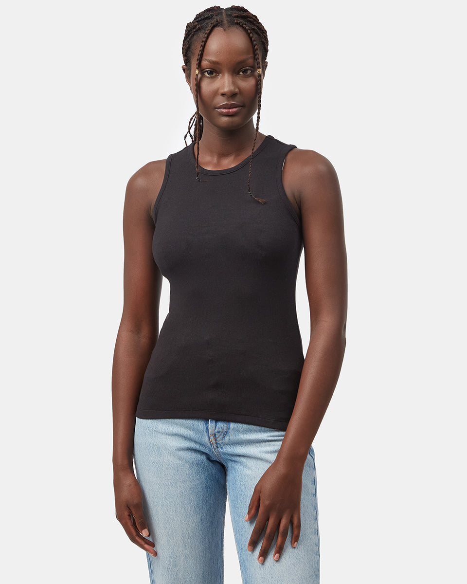 Sleeveless High Neck Tops For Women