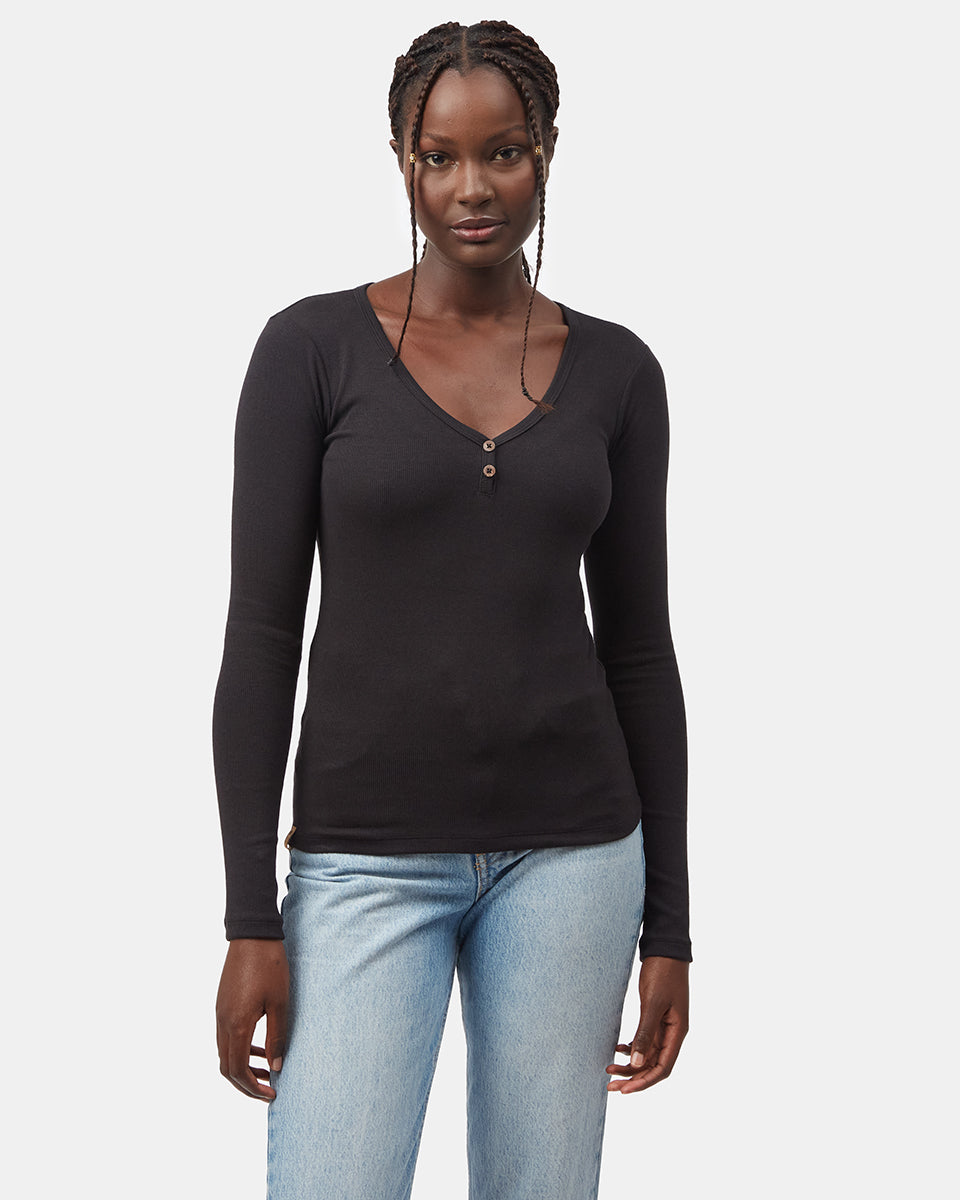 Rib Henley | Recycled Materials