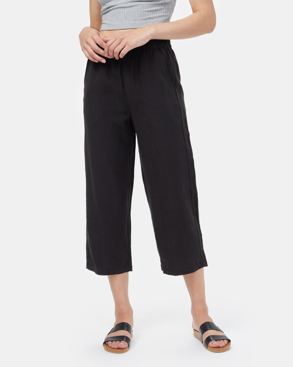 Lyocell/Linen Cropped Pants