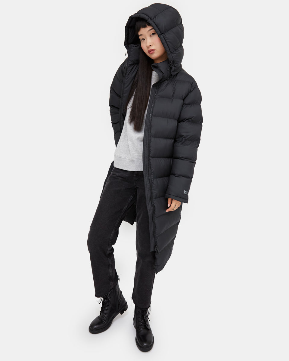 Womens Cloud Shell Long Puffer | Recycled Polyester