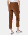 Womens Corduroy Cropped Straight Leg Pant