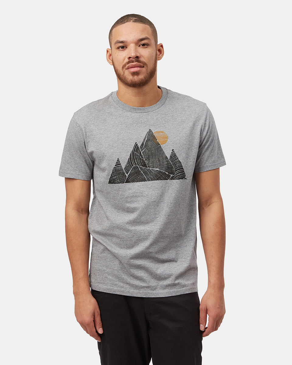 Mens Mountain Peak Classic T-Shirt | Organic Cotton